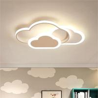 Lámpara de Techo LED Creativa de Dibujos Animados en Forma de Nube para Habitación Infantil, Estilo Macaron para Dormitorio y Estudio, Diseño de Mariposa en Rosa para Niñas