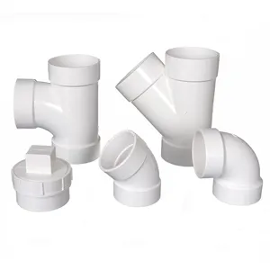 Ajuste de tubería de PVC para suministro de agua, accesorio de tubería de alta calidad, 45/90 grados, codo, UPVC, D2665