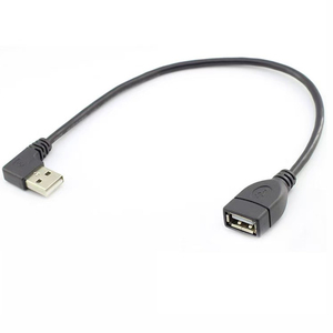 สายเคเบิล USB แบบงอ ตัวผู้-ตัวเมีย สำหรับเชื่อมต่อ OTG แบบมุมฉาก สายต่อขยายอะแดปเตอร์ USB 2.0 แบบขึ้นลง - Product Image 4