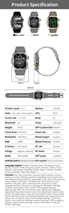 Reloj Inteligente Deportivo Q11 de Alta Calidad a Precio de Fábrica, con Llamadas Bluetooth, Monitor de Actividad Física, Frecuencia Cardíaca, Oxígeno en Sangre, Presión Arterial - Product Image 6