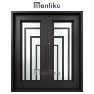 Anlike Italien Ancien Double Intérieur Pas Cher Rustique Chinois Belle <span class=keywords><strong>Entrée</strong></span> Grande Frontale Luxe Portes En Fer Forgé Pour La <span class=keywords><strong>Maison</strong></span> - Product Image 6