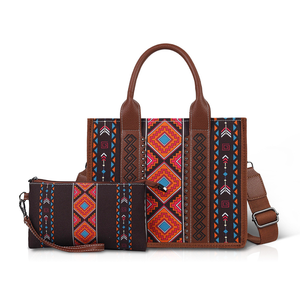 Дизайнерская сумка-тоут в богемном стиле с ацтекским принтом, люксовая брендовая дорожная сумка через плечо, кошелек, сумка-кроссбоди с ремешком - Product Image 2