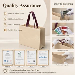Bolsa de Papel Kraft Personalizada para Envasado de Alimentos, Materiales Reciclados Impresos en Offset, Superficie de Impresión Serigráfica para Manualidades y Promoción - Product Image 4