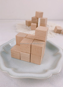 Al por mayor dados de madera en blanco para contar, dados DIY, para juegos de madera, con grabado <span class=keywords><strong>digital</strong></span> y patrones creativos - Product Image 2