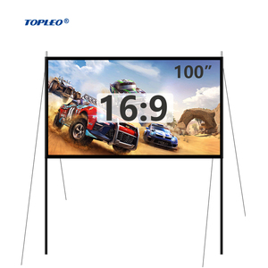 Topleo 120 Inch Portable Floor Rising Inflatable Outdoor Projector <b>Screen</b> Fresnel Black True Color MN07 Floor 1.Wind-Resistan - Product Image 1