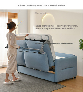 <span class=keywords><strong>Canapé</strong></span>-lit en bois de style européen de luxe léger pour salon, tissu lavable, style américain, <span class=keywords><strong>canapé</strong></span> sectionnel pour salon, hôtel, villa, salle de sport - Product Image 4