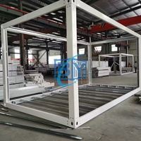 Structure de conteneur en acier galvanisé de 20 pieds, taille personnalisable, pour bâtiments de bureaux modernes et ateliers