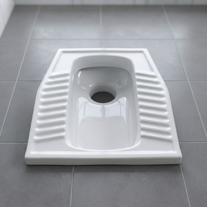 โถสุขภัณฑ์แบบนั่งยองสองสีแดงขนาดใหญ่ ยี่ห้อ Vistaar Ceramic ราคาประหยัด สำหรับแอฟริกา โถสุขภัณฑ์แบบอาหรับ - Product Image 6