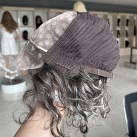 Nouvelle perruque monofilament couleur unie, nouée à la main, avec cuticules alignées, trame ouverte, mono-top, cheveux européens, petites perruques transparentes