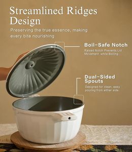 Set di Pentole e Padelle in Ceramica Effetto Perla Geling, Antiaderenti in Titanio e Alluminio Pressofuso, Ottima Vendita - Product Image 4