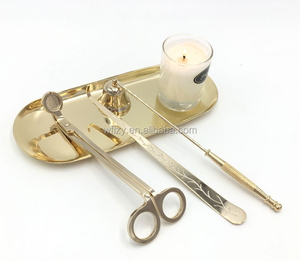 <span class=keywords><strong>Vassoio</strong></span> candela in acciaio inossidabile con bastone e Pad per l'estinzione e la conservazione di candele e accessori di fragranza - Product Image 4