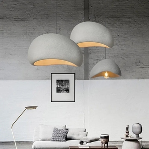 Luminaire suspendu japonais Wabi Sabi E27, style minimaliste loft, pour maison et restaurant - Product Image 5