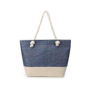 Sacs fourre-tout en feutre personnalisés avec logo, couleur unie, ouverture facile, pour femmes, été, pour le shopping et l'usage quotidien - Product Image 6