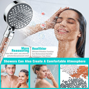 Filtre universel pour salle <span class=keywords><strong>de</strong></span> bain contre l'<span class=keywords><strong>eau</strong></span> dure, pomme <span class=keywords><strong>de</strong></span> <span class=keywords><strong>douche</strong></span> à 5 modes <span class=keywords><strong>de</strong></span> jet, haute pression, pour éliminer le chlore résiduel - Product Image 3