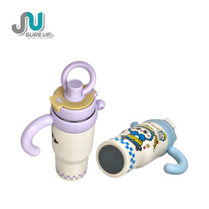 Botella de Agua Infantil de Acero Inoxidable de 800 ml con Boquilla para Beber Directamente, Aislamiento de Doble Pared, Asa de Transporte Fácil - Product Image 4