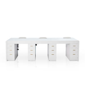 Healthtec lumière technicien de luxe Table à ongles beauté soins des ongles Salon meubles Table de manucure pour <span class=keywords><strong>Gel</strong></span> des ongles - Product Image 3