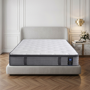 Colchón Híbrido Euro Top Premium de Lujo con Soporte de Muelles Ensacados - Colchón Comprimido en Caja, Cómodo y Transpirable - Product Image 1