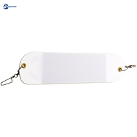 Plaque de plongée pour la pêche à la traîne, en ABS blanc, pour bateau, pêche en haute mer du saumon et de la truite, kit d'accessoires de contrôle de la profondeur