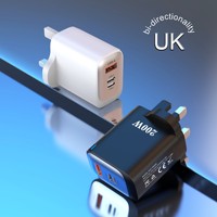 Chargeur mural USB C rapide 3 ports PD QC A+C+L, adaptateur secteur pour téléphone Samsung, tablette, ordinateur portable, 25 W, protocole complet