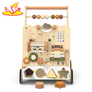 Marche-bébé Montessori en bois 2026, jouet éducatif 7-en-<span class=keywords><strong>1</strong></span> avec labyrinthe de perles, <span class=keywords><strong>boulier</strong></span>, engrenages et puzzle d'animaux W16E367 - Product Image 4