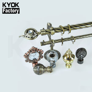 Embrasses de supports de luxe décoratives pour salon, Style moderne, Base ronde en métal, porte-<span class=keywords><strong>tringle</strong></span> à <span class=keywords><strong>rideau</strong></span> robuste, décoration intérieure - Product Image 4