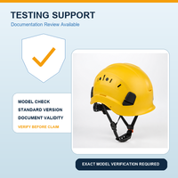 Casque de sécurité ventilé en ABS avec suspension à 6 points et ajustement réglable pour la protection de la tête dans le secteur de la construction et de l'industrie