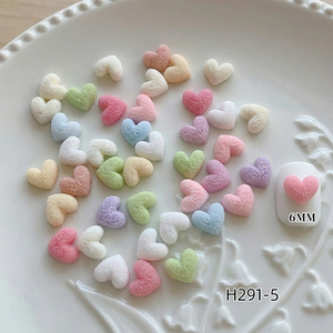 Adornos <span class=keywords><strong>de</strong></span> Resina Planos con Forma <span class=keywords><strong>de</strong></span> Corazón Coloridos en 3D, Color Macaron, para Decoración <span class=keywords><strong>de</strong></span> <span class=keywords><strong>Uñas</strong></span> DIY - Product Image 6