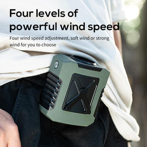 Ventilatore da Cintura Indossabile <span class=keywords><strong>Portatile</strong></span> con Power Bank, Luce Notturna, Ricaricabile, Senza Pale, da Appendere al Collo per Campeggio e Attività all'Aperto - Product Image 3