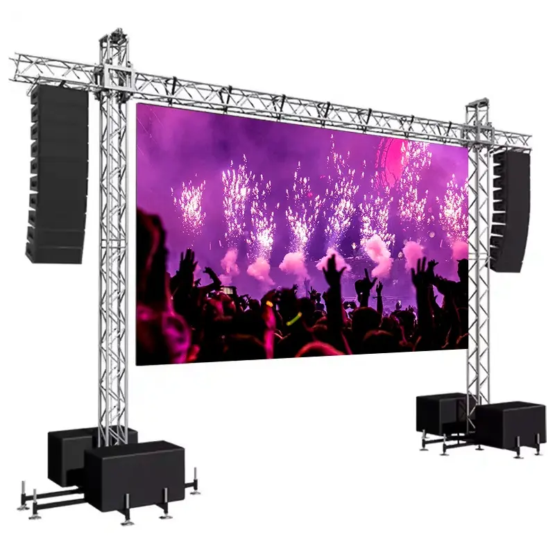 Outdoor High Performance P3.91 P4.81 Verhuur Video Wall Display Hoge Resolutie Podiumscherm Voor Muziekfestival Concert