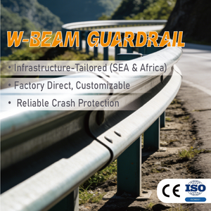 Fabricación de Barandillas de Vigas en W Personalizadas, Galvanizadas de 120μm |   Ingeniería Climática del Desierto |   Fábrica China Directa para Proyectos en Egipto - Product Image 1