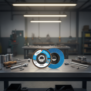 Disque à lamelles classique Fervi Zircocer 115 mm sans fer pour ponçage de l'acier inoxydable - Product Image 2