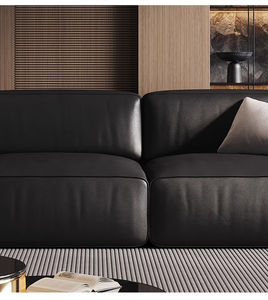 ГОРЯЧАЯ РАСПРОДАЖА: Модульный кожаный диван в итальянском минималистичном стиле, вдохновленный кубами, с подушками из смесового пуха, обивка из натуральной кожи высшего качества, импортный. - Product Image 5