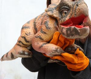 Maßgefertigte Cartoon-Outdoor-Vergnügungs-Dinosaurier-Handpuppe, Leuchtend und Sicher für Kinder, Spielplatz-Aufführungen, Puppentheater - Product Image 6