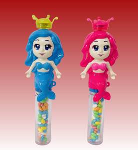 Vente chaude sirène princesse Bubble <span class=keywords><strong>Machine</strong></span> enfants bonbons jouets avec imagination-emballé amusant bonbons jouets enfants Dulces De Juguete - Product Image 3