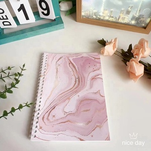 Tùy Chỉnh In Ấn Kim Loại Cuộn Dây Đôi Đá Cẩm Thạch Máy Tính Xách Tay OEM Nghệ Thuật Dễ Thương Dày Chất Liệu Xoắn Ốc Máy Tính Xách Tay - Product Image 3