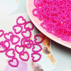 CEHNXI Venta al por Mayor de Dijes Kawaii en Forma de Corazón de 500g, Mezcla de Colores, Cuentas Sueltas para Manualidades, Decoración para Carcasas de Teléfono - Product Image 5