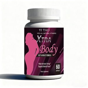 Cápsulas Orgánicas para el Crecimiento de los Senos, Suplemento para la Salud Femenina, Reafirmante, Levantador y Aumentador de Busto, Sin OMG - Product Image 1