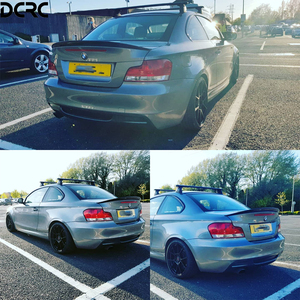Per <span class=keywords><strong>BMW</strong></span> <span class=keywords><strong>serie</strong></span> <span class=keywords><strong>1</strong></span> E82 Coupe berlina P stile fibra di carbonio Spoiler posteriore bagagliaio ala 2007-2013 - Product Image 6