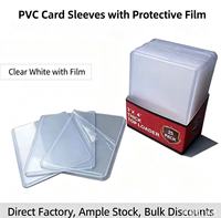 Protège-cartes de baseball 3x4 pouces en plastique rigide 35pt, Top Loaders pour cartes, porte-cartes à chargement par le haut pour cartes de collection de football