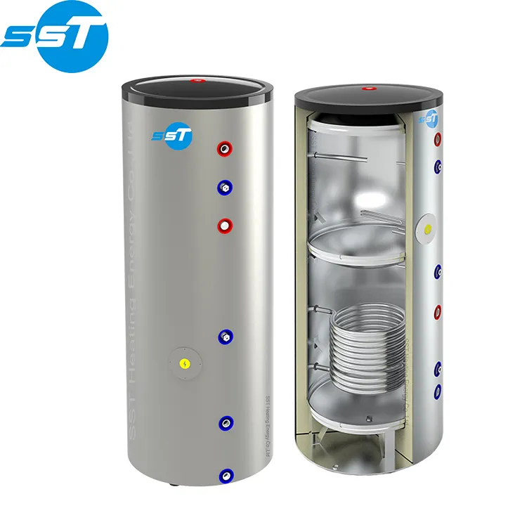 SST água tanque barato bomba de calor caldeira de água quente preços profissional fabricação ar fonte gás água quente aquecedor caldeira