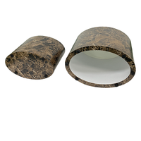 Combinaison d'autocollants 3D P2 MDF haut de gamme de luxe léger Ensemble de table basse Meubles d'art créatif pour le salon