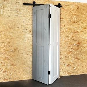 Bifold Intérieur Insonorisé Double Face Coulissant <span class=keywords><strong>Planche</strong></span> <span class=keywords><strong>De</strong></span> <span class=keywords><strong>Bois</strong></span> Massif Portes <span class=keywords><strong>De</strong></span> Grange - Product Image 1