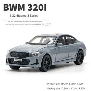 รถโมเดล Chokha Vesh Diecast 1:32 สำหรับ 320i รถสปอร์ตอัลลอยด์ พร้อมเสียงและไฟ ขับเคลื่อนด้วยแรงเสียดทาน ของเล่นโลหะสำหรับทุกเพศ - Product Image 6
