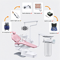 Fauteuil dentaire électrique métallique économique en gros avec appareil de radiographie, autoclave et caméra intra-orale pour dentiste