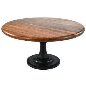 1 livello Eco-frendly naturale legno di Acacia rotondo Cupcake vassoio espositore con Base robusta supporto per Dessert frutta merenda festa - Product Image 3