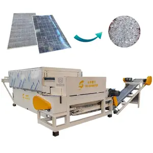 Waste Solar Panel Glass Removal Machine Environmental Protection Equipment Production Line PV Panels