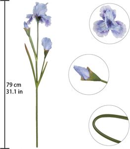 Fabricant de fleurs d'iris, vente en gros de fleurs d'iris artificielles de haute qualité, échantillon gratuit, décoration de mariage, aménagement paysager, jardin, iris - Product Image 3