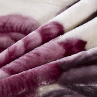 Vente en gros Couverture raschel grande taille style coréen en peluche velours polaire pour l'hiver en polyester tricoté