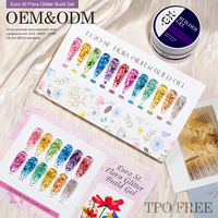 Nouvel Arrivage Euro St Flora Gel de Construction Pailleté, Gel Dur pour Extensions d'Ongles, Gel UV Soak Off, Gel Acrylique de Construction pour Ongles