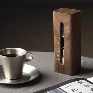 Wooden Hourglass <b>Timer</b> 30 Min Desktop Decoration Minimalist Design Handmade Solid Wood - Product Image 1